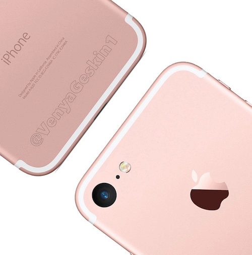 Hình dựng iphone 7 dựa trên ảnh rò rỉ