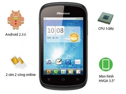 Hisense jupiter - smartphone 3g giá rẻ