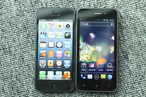 Hkphone revo s2 so găng cùng iphone 5