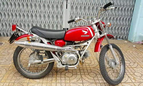 Honda sl90 xế cổ thiết kế theo phong cách cào cào ống xả đặt cao