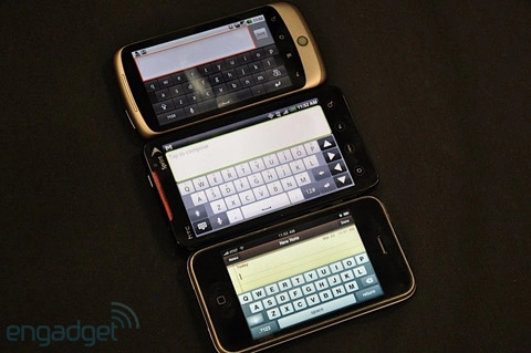 Htc evo 4g iphone 3gs và nexus one