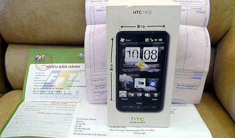 Htc hd2 chính hãng giá tới 165 triệu