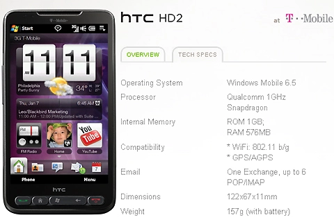 Htc hd2 phiên bản mỹ cấu hình khủng