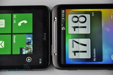 Htc hd7 vs desire hd