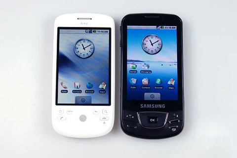 Htc magic vs samsung i7500