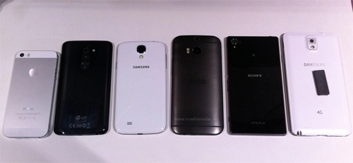 Htc one thế hệ mới đọ dáng với iphone 5s galaxy note 3