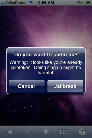 Hướng dẫn jailbreak ios 4 trên web