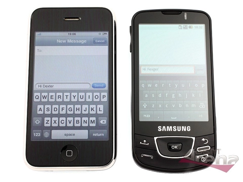 Iphone 3g vs samsung i7500 galaxy