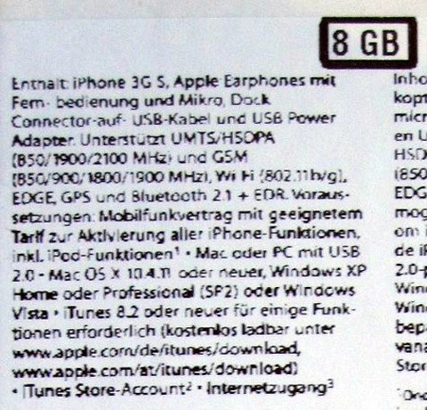 Iphone 3gs 8gb có thể sớm ra mắt