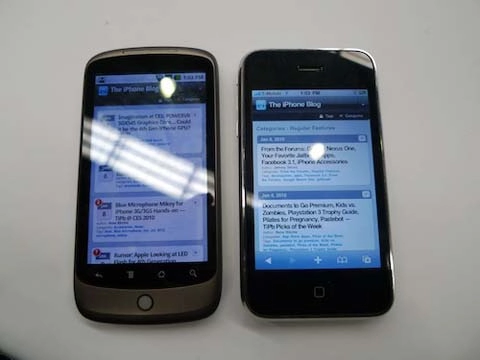 Iphone 3gs so dáng nexus one