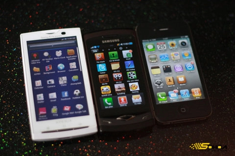 Iphone 4 so màn hình smartphone khủng