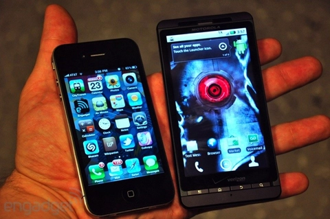Iphone 4 vs droid x