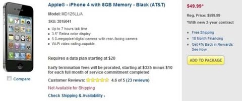 Iphone 44s giảm giá hàng loạt tại mỹ