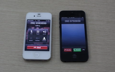 Iphone 5 đã gọi điện được tại việt nam