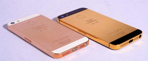 Iphone 5 đầu tiên được dát vàng 24 carat