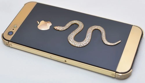 Iphone 5 mạ vàng phiên bản rắn đón tết