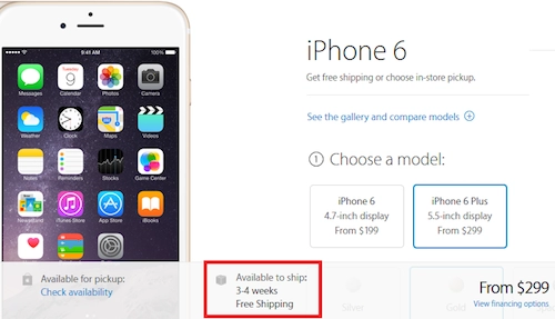 Iphone 6 vừa cho đặt trước đã hết hàng