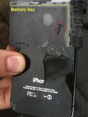 Iphone bốc khói vì thừa ốc trong máy