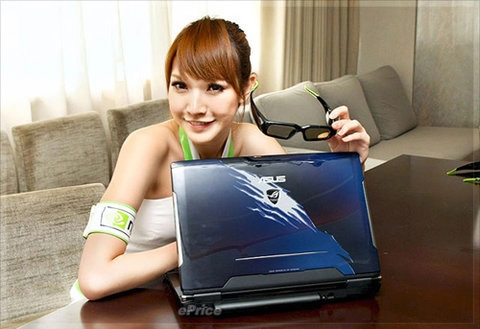 Laptop 3d của asus ra mắt tại châu á