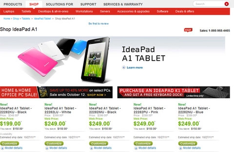 Lenovo lặng lẽ bán ideapad a1 giá từ 199 usd