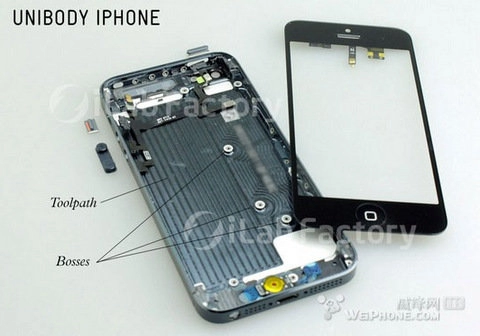 Lộ ảnh bo mạch chủ iphone 5 với tin đồn hỗ trợ mạng 4g