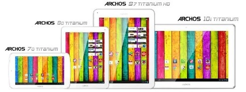 Loạt máy tính bảng android 41 đủ kích thước của archos