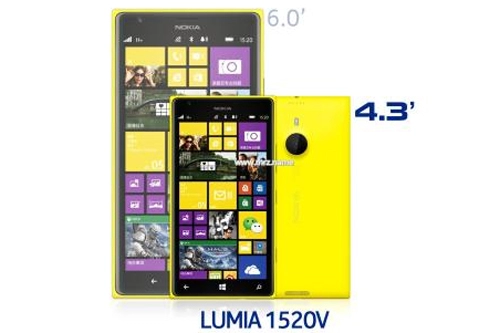 Lumia 1520 sắp có bản mini với màn hình 43 inch