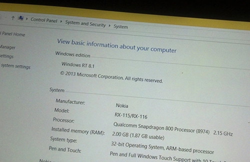 Lumia 2020 máy tính bảng nokia chưa từng công bố