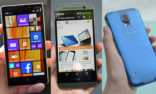 Lumia 930 so cấu hình với galaxy s5 và htc one 2014