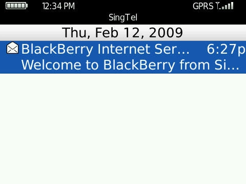 Lướt web nhận mail bằng blackberry