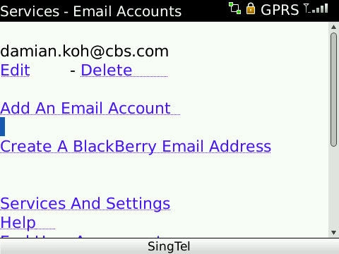 Lướt web nhận mail bằng blackberry