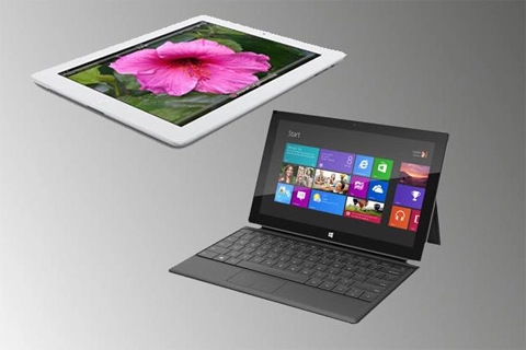 Microsoft màn hình surface hiển thị tốt hơn ipad