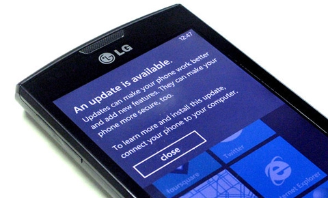 Microsoft ra bản cập nhật đầu tiên cho windows phone 7