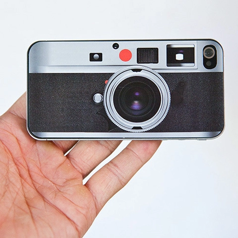 Miếng da biến iphone 4 thành máy ảnh leica