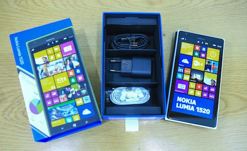 Mở hộp nokia lumia 1520 - windows phone lõi tứ đầu tiên