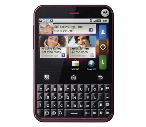 Motorola ra mắt di động android có bàn phím qwerty