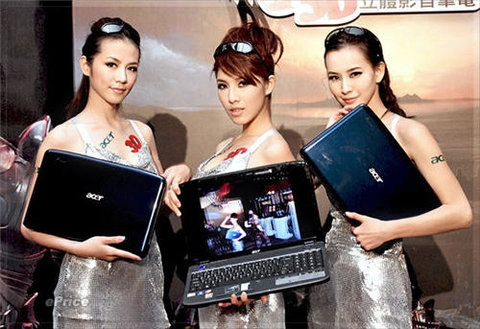 Ngắm laptop 3d của acer