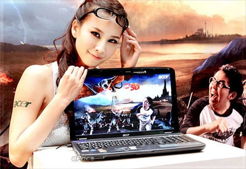 Ngắm laptop 3d của acer