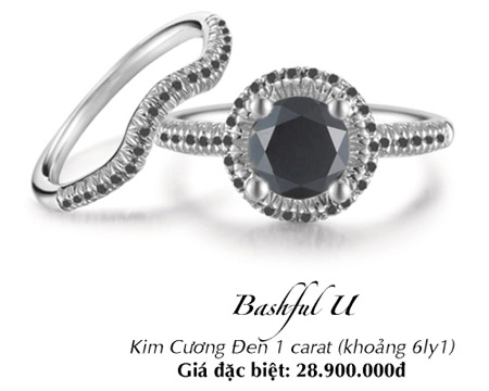 Nhẫn kim cương đen unique - quyền uy và giàu sang