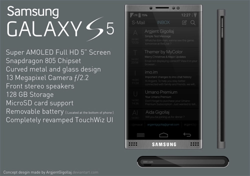 Những ý tưởng thiết kế đẹp mắt cho galaxy s5