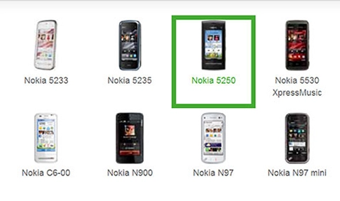 Nokia 5250 dế cảm ứng lai 5230 và x6