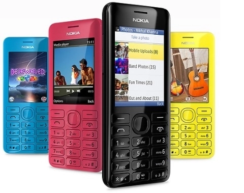 Nokia asha 205 và 206 với nút facebook giá 62 usd
