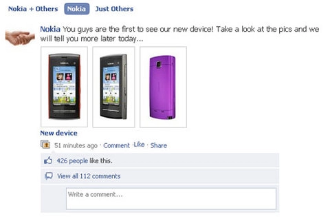 Nokia lộ dế cảm ứng mới trên facebook