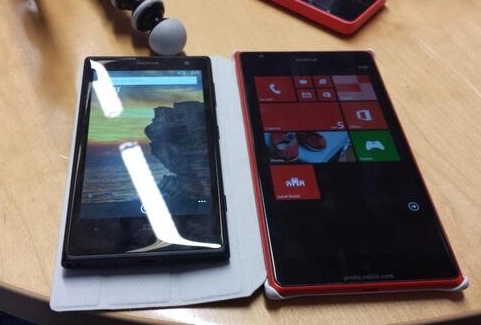 Nokia lumia 1520 màn hình 6 inch full hd lộ diện với màu đỏ