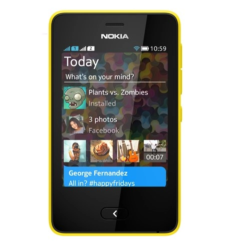 Nokia ra điện thoại cảm ứng asha 501 giá 99 usd