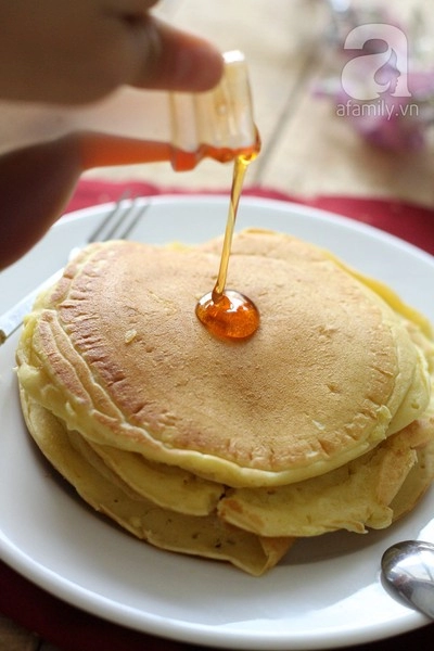 Pancake mật ong thơm mềm hấp dẫn