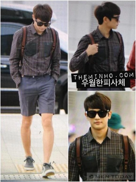 Phong cách thời trang sân bay cuốn hút của minho shinee