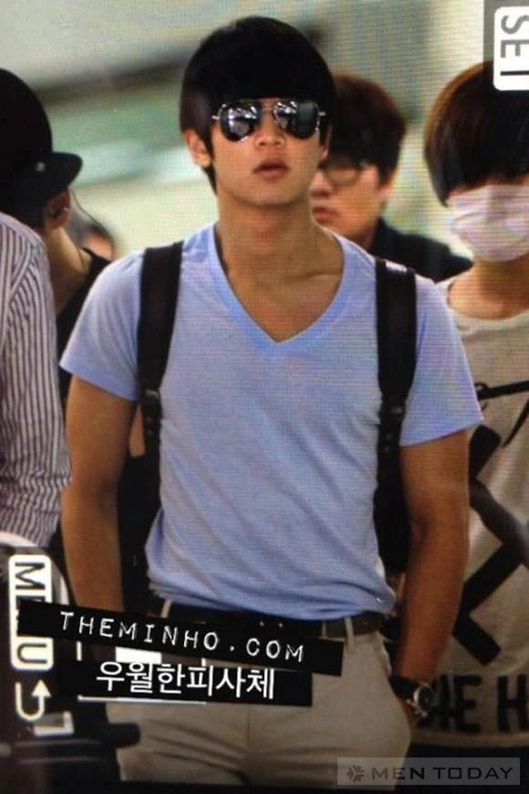 Phong cách thời trang sân bay cuốn hút của minho shinee