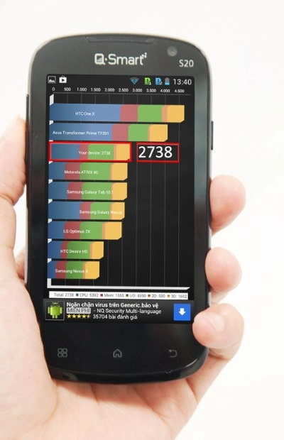 Q-smart s20 - smartphone tầm trung giá tốt