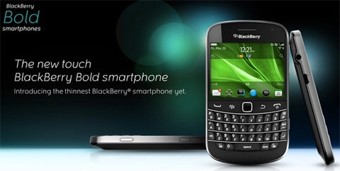 Rim ra mắt blackberry bold 9900 và 9930